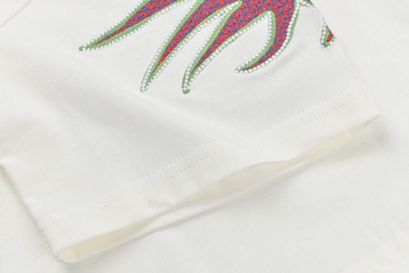 Louis Vuitton Sun Fish Barb Embroidered Couple Short Sleeved T Shirt (7) - www.newkick.vip